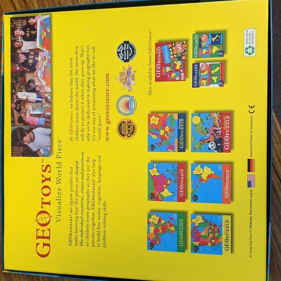 GeoPuzzle Puzzle Europe Geography Education Floor Jigsaw Puzzle School Teachers - Picture 2 of 3